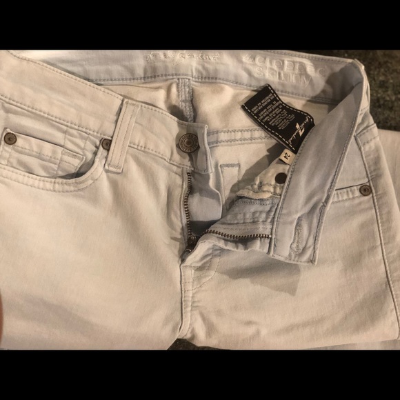 7 for All Mankind the cropped skinny. Powder blue - Picture 2 of 3
